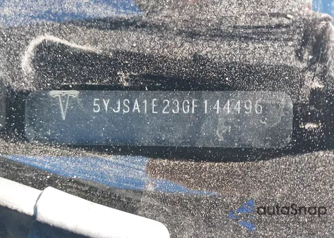 2016 Tesla Model S из США, поврежденный, VIN 5YJSA1E23GF144496